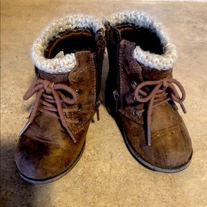 Toddler girl brown boots